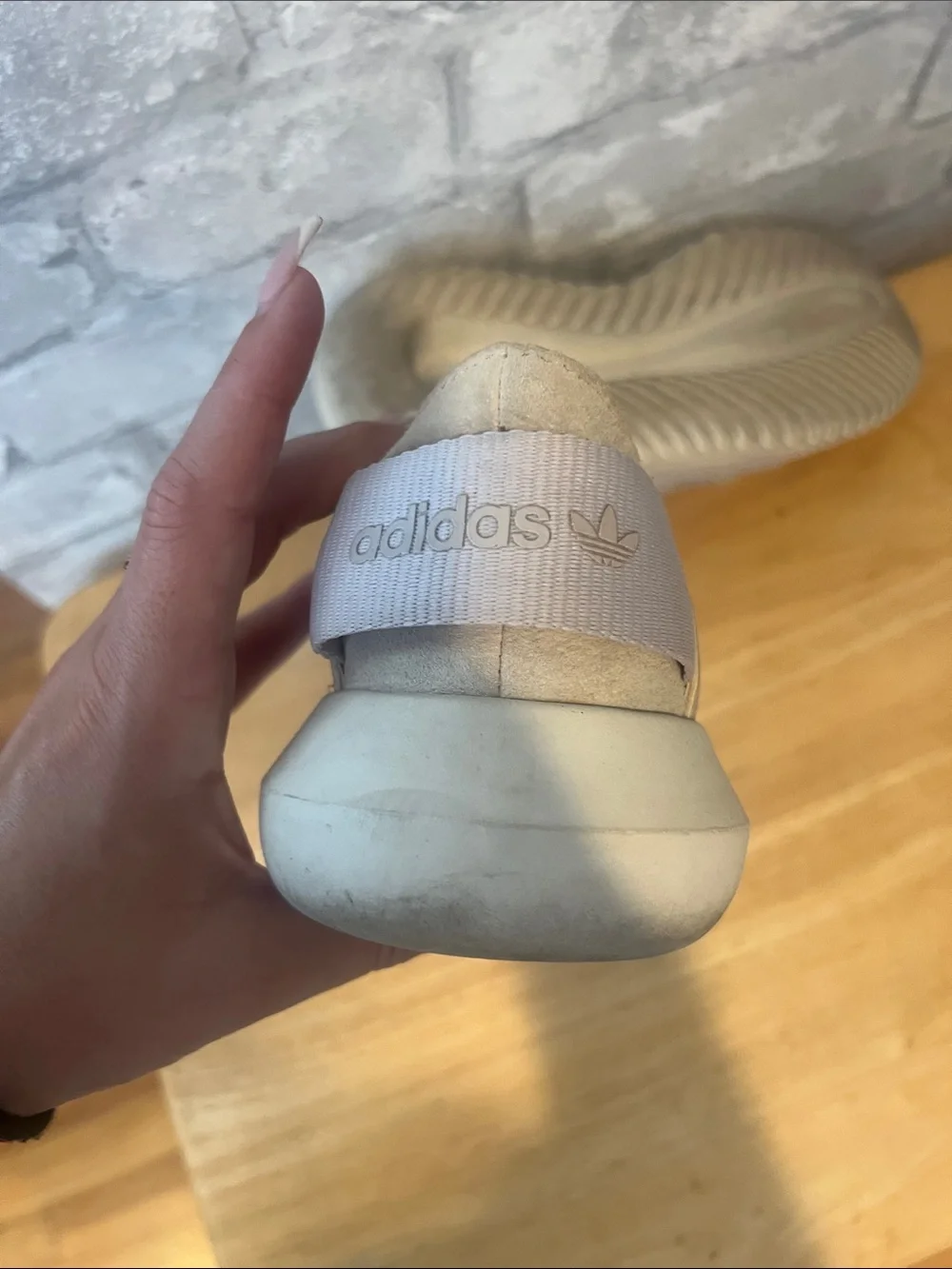 adidas Women's Slip-On Knit Sneakers in light purple